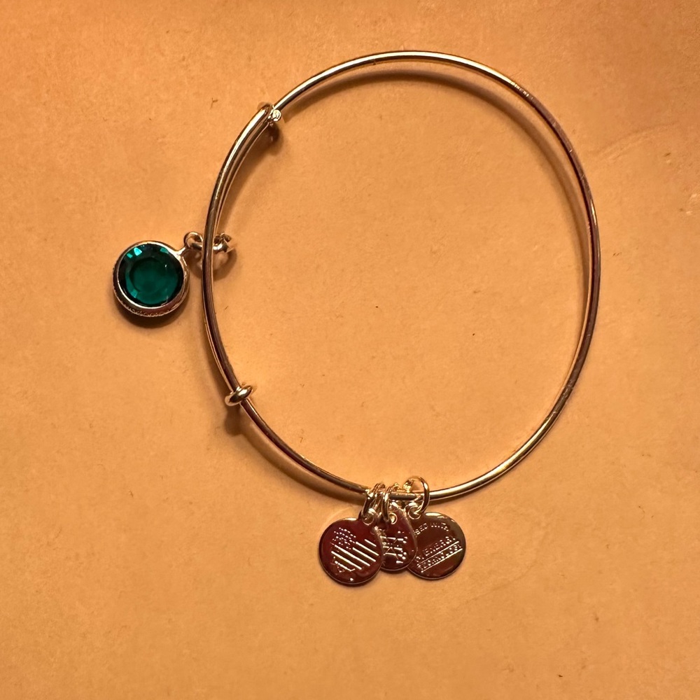 Alex and Ani Emerald May Birthstone Bracelet